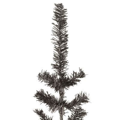 vidaXL Sapin de Noël étroit Noir 240 cm