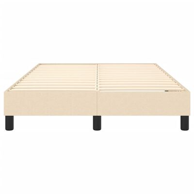 vidaXL Cadre de lit sans matelas crème 120x200 cm tissu