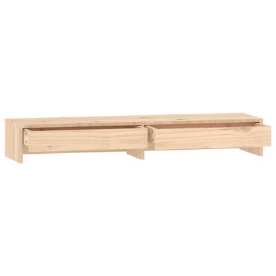 vidaXL Support pour moniteur 100x27x15 cm Bois de pin solide