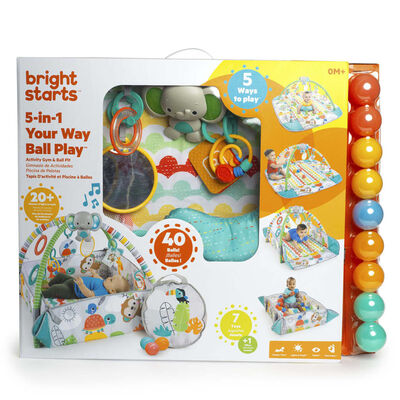 Bright Starts Portique d'activités 5 en 1 avec piscine à balles