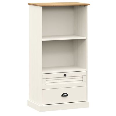 vidaXL Bibliothèque VIGO blanc 60x35x114,5 cm bois massif de pin