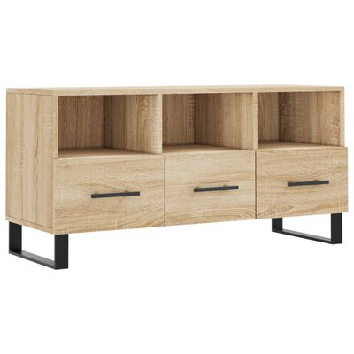 vidaXL Meuble TV chêne sonoma 102x36x50 cm bois d'ingénierie