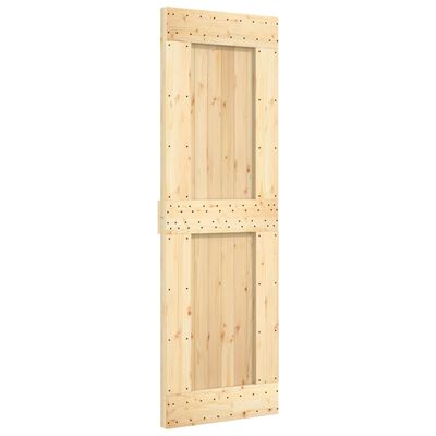 vidaXL Porte coulissante et kit de quincaillerie 70x210 cm pin massif