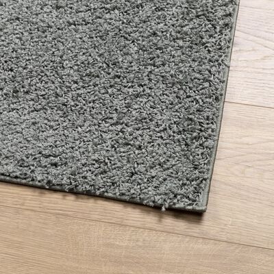 vidaXL Tapis shaggy PAMPLONA poils longs moderne vert 80x150 cm