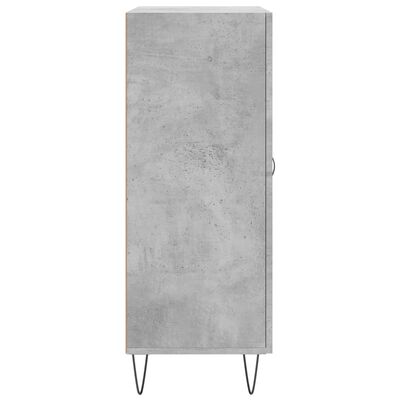 vidaXL Buffet gris béton 69,5x34x90 cm bois d'ingénierie