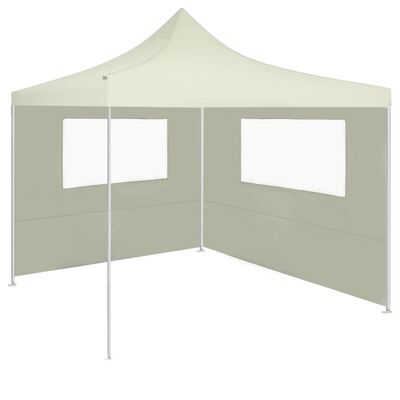 vidaXL Paroi latérale de belvédère avec fenêtres 4x2 m Crème