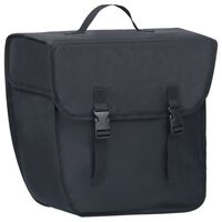 vidaXL Sac de vélo simple pour porte-bagages étanche 21 L Noir