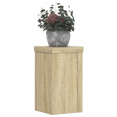 vidaXL Supports pour plantes 2 pcs chêne sonoma bois d'ingénierie