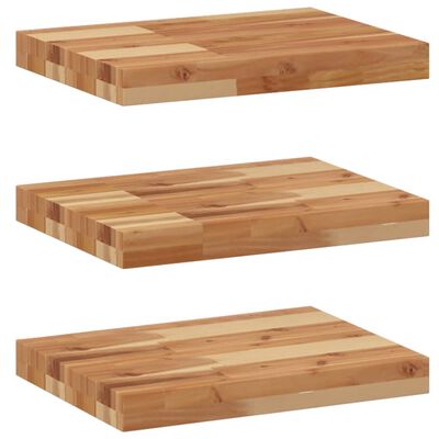 vidaXL Étagères flottantes 3 pcs 60x30x4 cm acacia massif à l'huile