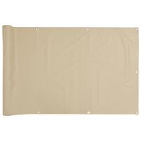 vidaXL Écran de balcon Beige 75x300 cm Tissu Oxford