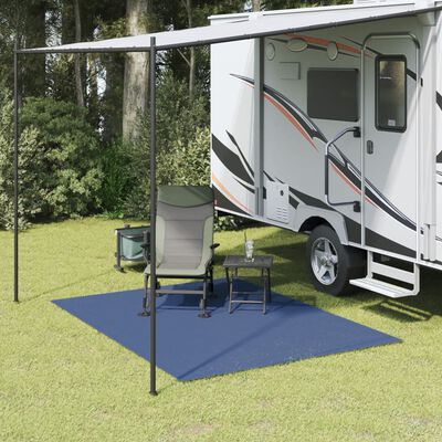 vidaXL Tapis de sol de camping bleu 2,5x2 m