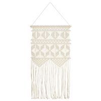 vidaXL Cintre mural en macramé 40x80 cm Coton