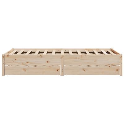 vidaXL Cadre de lit sans matelas 140x190 cm bois de pin massif