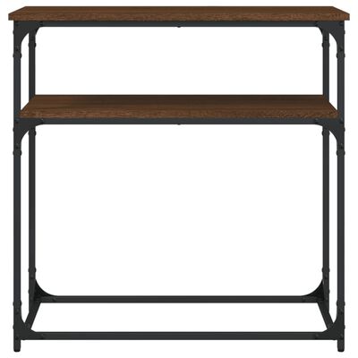 vidaXL Table console chêne marron 75x35,5x75 cm bois d'ingénierie