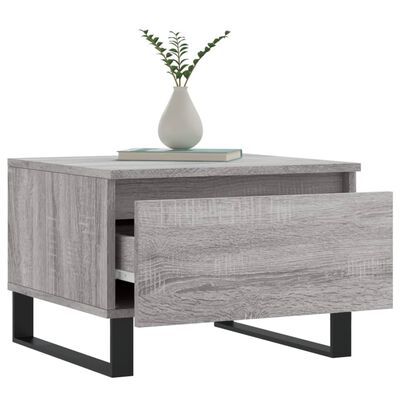 vidaXL Table basse sonoma gris 50x46x35 cm bois d'ingénierie