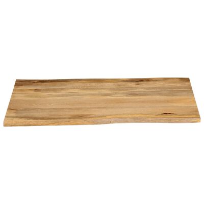 vidaXL Dessus de table 90x80x2,5 cm bord vivant bois massif manguier