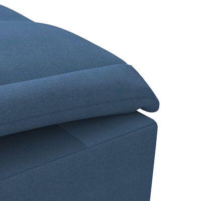 vidaXL Chaise longue de massage avec traversin bleu tissu