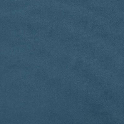 vidaXL Tête de lit avec oreilles Bleu foncé 163x23x118/128 cm Velours