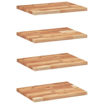 vidaXL Étagères flottantes 4 pcs 60x30x2 cm acacia massif à l'huile