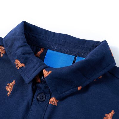 Chemise pour enfants bleu marine 128