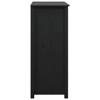 vidaXL Buffet Noir 83x41,5x100 cm Bois massif de pin