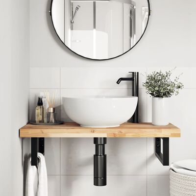 vidaXL Dessus de meuble de salle de bain non traité bois d'acacia