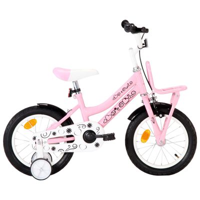 Vélo Enfant fille - 12 - 3/5 ans - Blanc et rose