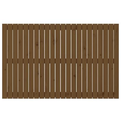 vidaXL Tête de lit murale Marron miel 140x3x90 cm Bois massif de pin