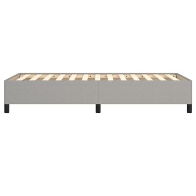 vidaXL Cadre de lit sans matelas gris clair 100x200 cm tissu