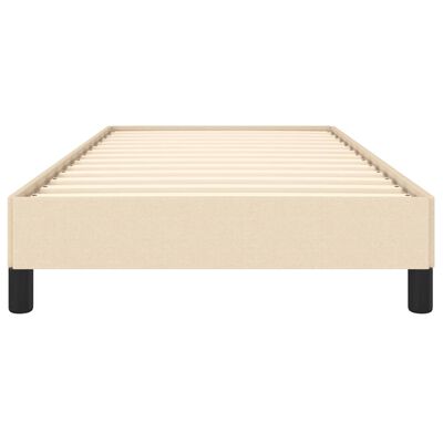 vidaXL Cadre de lit sans matelas crème 90x190 cm tissu