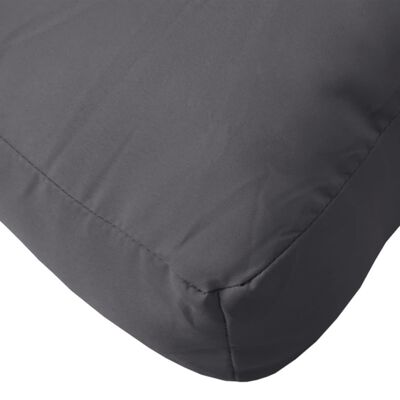 vidaXL Coussin de palette anthracite 58x58x10 cm tissu