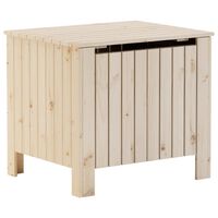 vidaXL Boîte de rangement avec couvercle RANA bois massif de pin