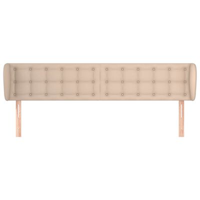 vidaXL Tête de lit avec oreilles Cappuccino 183x23x78/88 cm Similicuir