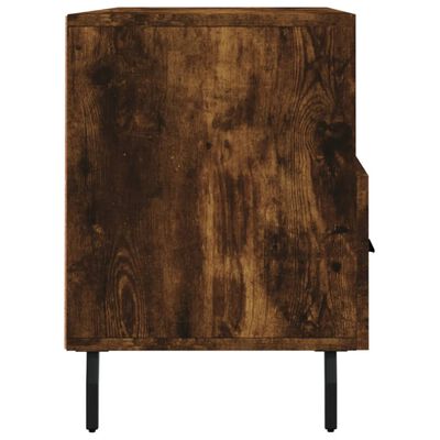 vidaXL Meuble TV chêne fumé 102x36x50 cm bois d'ingénierie