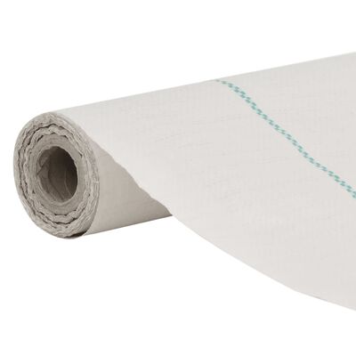 vidaXL Membrane anti-mauvaises herbes blanc 1,5x10 m PP