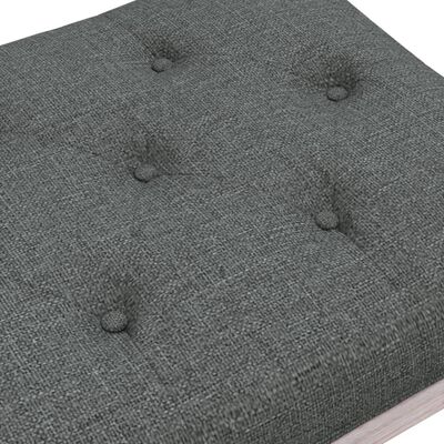 vidaXL Banc Gris foncé 80x40x49 cm Tissu