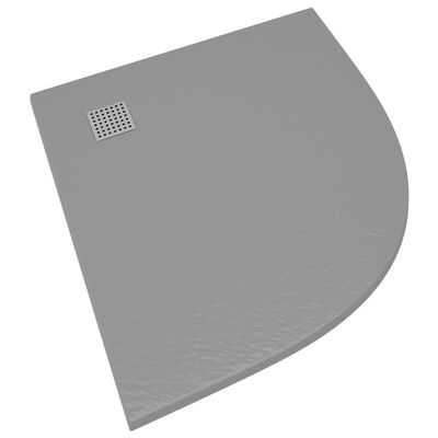 vidaXL Receveur de douche SMC Gris 90x90 cm