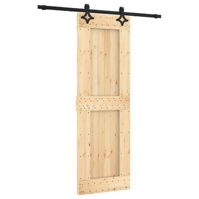 vidaXL Porte coulissante et kit de quincaillerie 70x210 cm pin massif