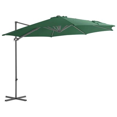 vidaXL Parasol de jardin avec base portable vert