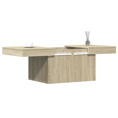 vidaXL Table basse chêne sonoma 100x55x40 cm bois d'ingénierie