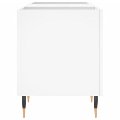 vidaXL Armoire à disques blanc 121x38x48 cm bois d'ingénierie