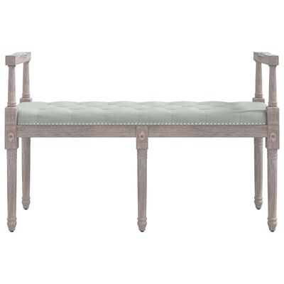 vidaXL Banc Gris clair 110x40x70 cm Velours