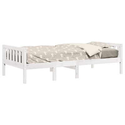 vidaXL Lit pour enfants sans matelas blanc 75x190cm bois de pin massif