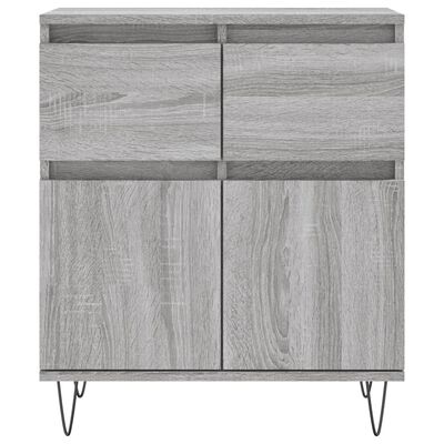 vidaXL Buffet Sonoma gris 60x35x70 cm Bois d'ingénierie