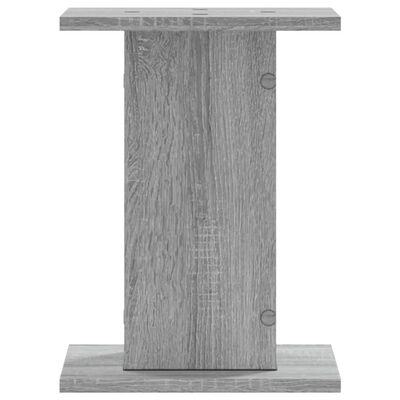 vidaXL Supports de haut-parleurs 2 pcs gris sonoma bois d'ingénierie