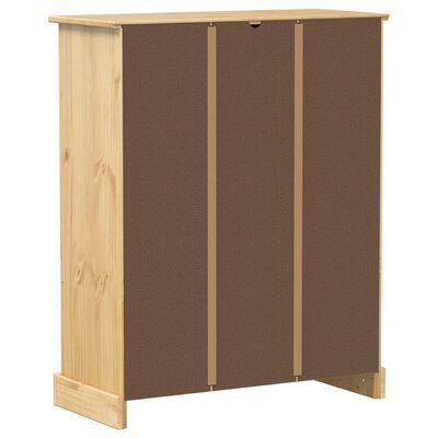 vidaXL Armoire à chaussures Corona 86x38,5x108 cm bois de pin massif