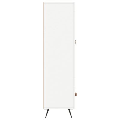 vidaXL Buffet haut blanc 69,5x31x115 cm bois d'ingénierie