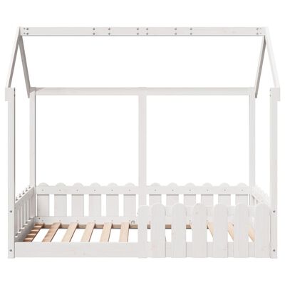 vidaXL Cadre de lit d'enfants forme de maison 80x160cm bois pin massif