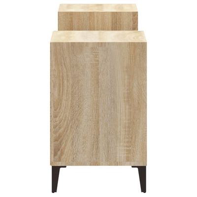 vidaXL Meuble TV Chêne sonoma 160x35x55 cm Bois d'ingénierie