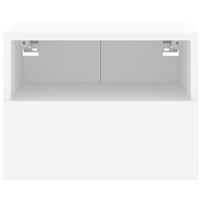 vidaXL Meubles TV muraux 2 pcs blanc 40x30x30 cm bois d'ingénierie